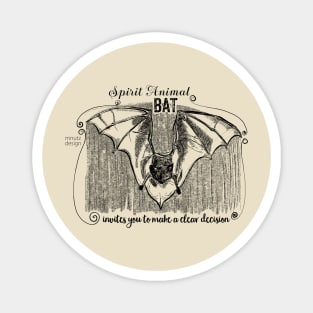 Spirit animal Bat black Magnet